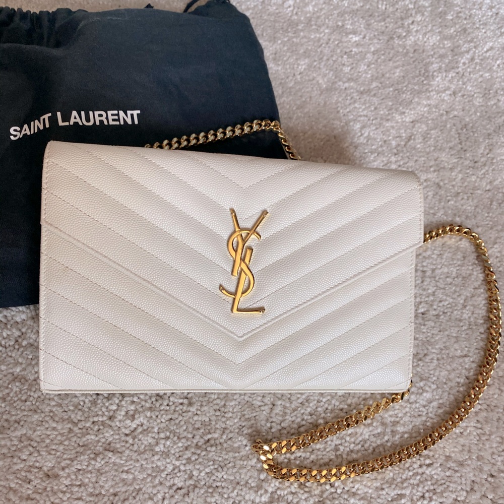 Authentic - YSL monogram leather crossbody bag
